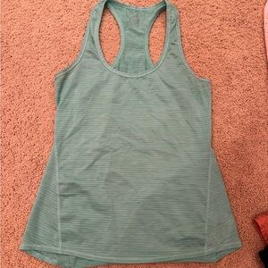 Athleta Blue Striped Tank Top